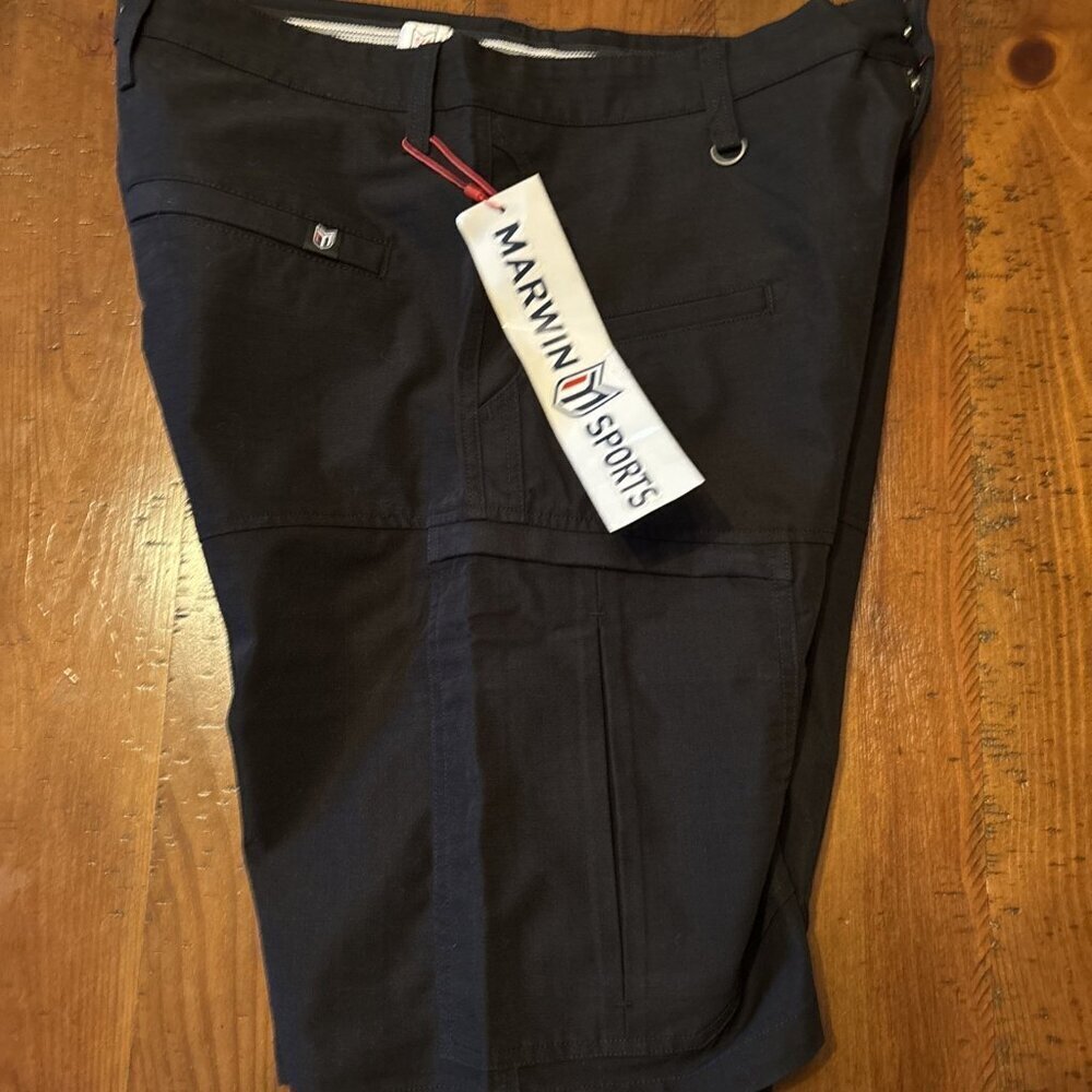 Martin Sports Cargo Shorts Black Size 36 NWT Heavy Motorcross - Picture 4 of 6